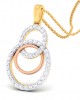 Cerena Diamond Pendant in Gold