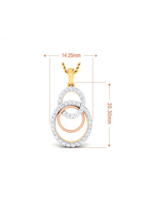 Cerena Diamond Pendant in Gold