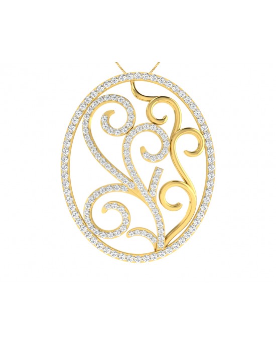 Celeste Diamond Pendant in Gold