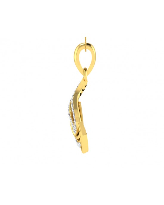 Caylin Diamond Pendant in Gold