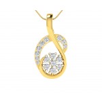 Leba diamond Pendant In gold
