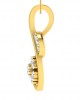 Leba diamond Pendant In gold