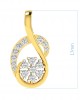 Leba diamond Pendant In gold