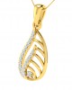 Leza Diamond Pendant in Gold