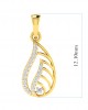 Leza Diamond Pendant in Gold