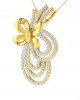 Hali Diamond Pendant In Gold