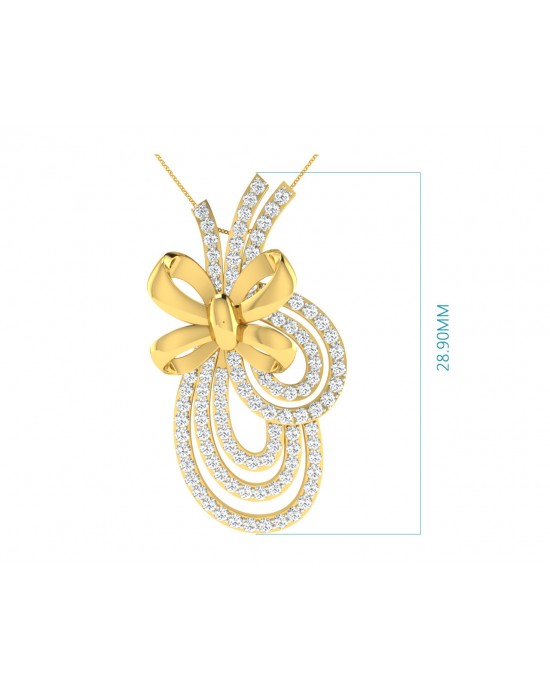 Hali Diamond Pendant In Gold