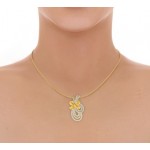 Hali Diamond Pendant In Gold