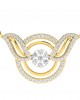 Jena Diamond Pendant with Gold Chain