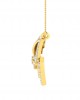 Jena Diamond Pendant with Gold Chain