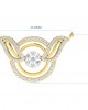 Jena Diamond Pendant with Gold Chain