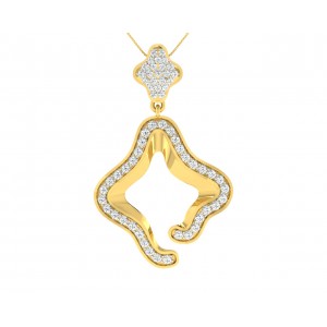 Ilsa Diamond Pendant in Gold