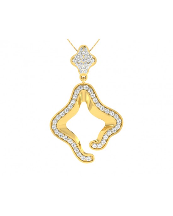 Ilsa Diamond Pendant in Gold