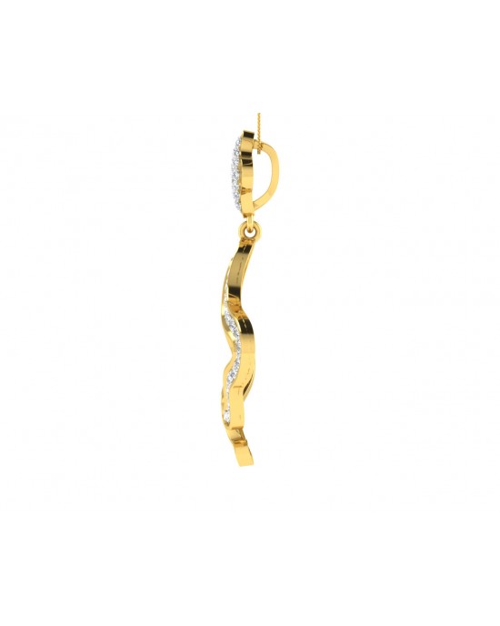 Ilsa Diamond Pendant in Gold