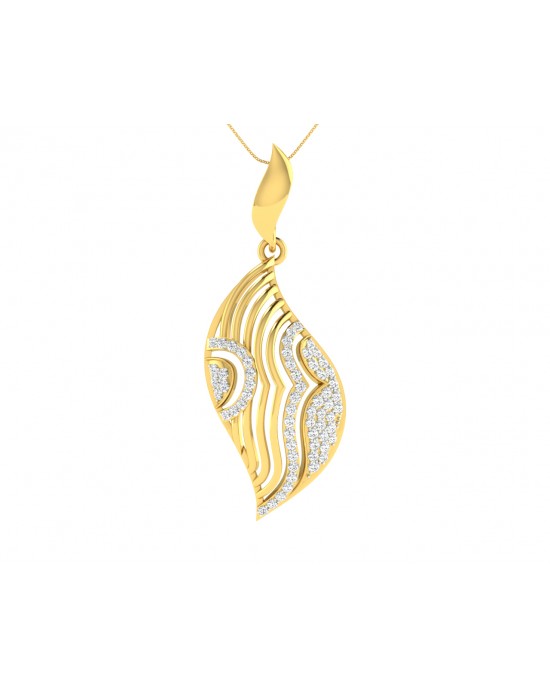 Ivanka diamond Pendant in Gold