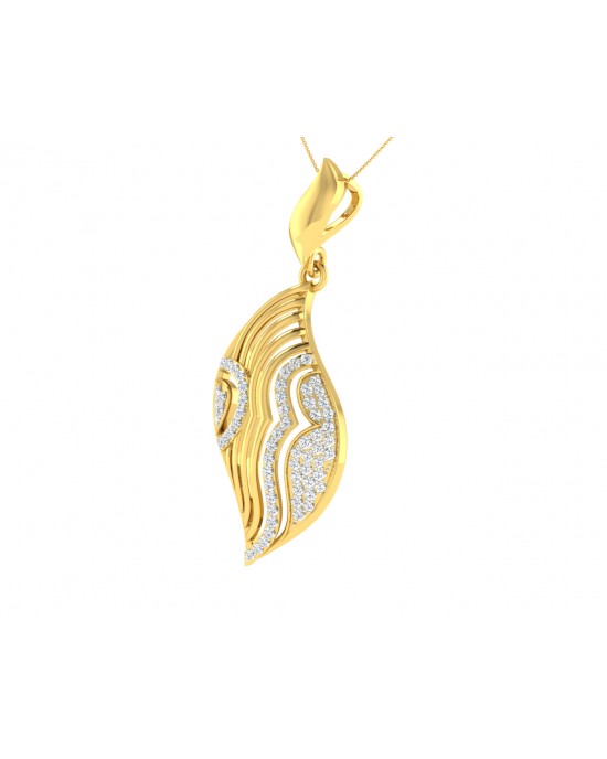 Ivanka diamond Pendant in Gold