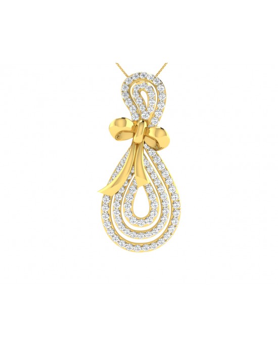 Iriana Diamond Pendant in Gold