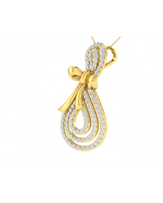 Iriana Diamond Pendant in Gold
