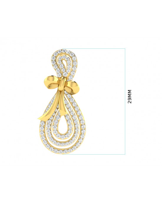 Iriana Diamond Pendant in Gold