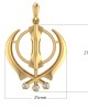 Gold Khanda Pendant