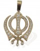 Khanda Pendant in Gold