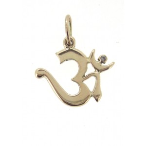 Om Pendant with Diamond