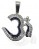 Om Pendant with Sapphire & Diamonds