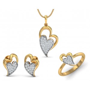 Carys Heart Pendant Set