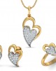 Carys Heart Pendant Set