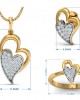 Carys Heart Pendant Set