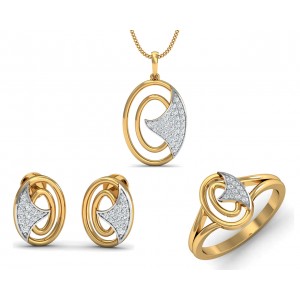 Aarya Diamond Pendant Set