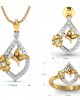 Nitya Delicate Diamond Pendant Set