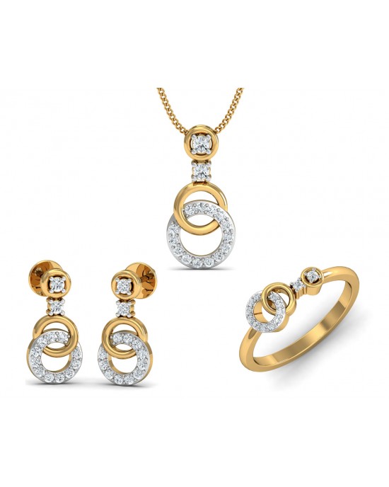 Anishi Diamond Pendant Set 