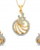 Aini Diamond Earring & Pendant Set