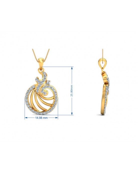 Aini Diamond Earring & Pendant Set