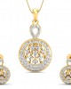 Dea Brilliant Cut Diamond Earring Pendant Set