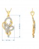 Gina Diamond Earrings & Pendant Set