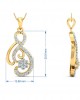 Deiva Round Brillant Diamond Pendant Set