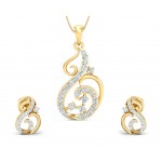 Dixa Diamond Earrings Pendant Set