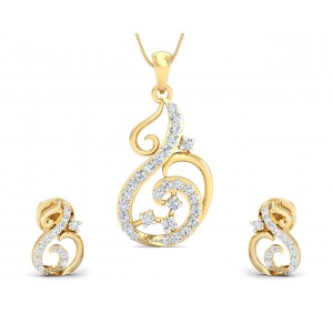 Dixa Diamond Earrings Pendant Set