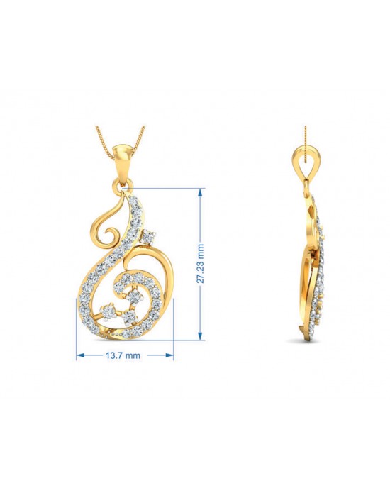 Dixa Diamond Earrings Pendant Set