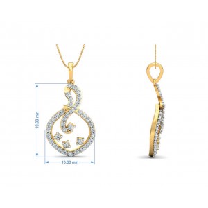 Lea Diamond Pendant & Eartop Set