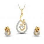 Lani Diamond Earrings Pendant set