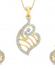 Talia Round Brilliant Diamond Pendant Set