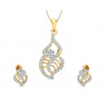 Sophia Diamond Gold Pendant Set