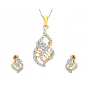 Sophia Diamond Gold Pendant Set