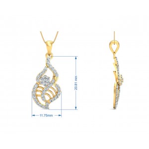 Sophia Diamond Gold Pendant Set