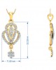 Penne Round Brilliant Diamond Pendant Set