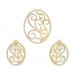 Celeste Diamond Pendant & Earring Set