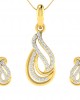 Caylin Diamond Pendant & Earrings Set